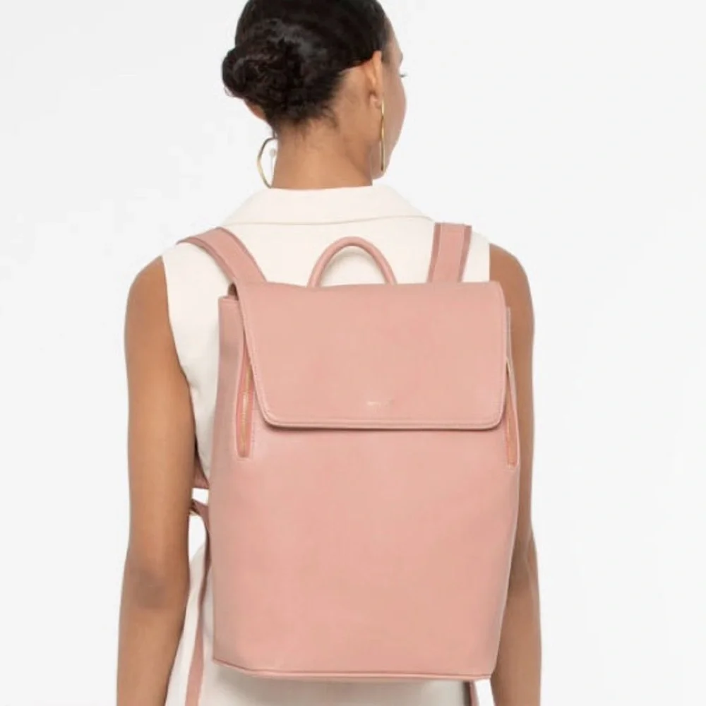 Matt & Nat Light Pink Vegan Leather Backpack